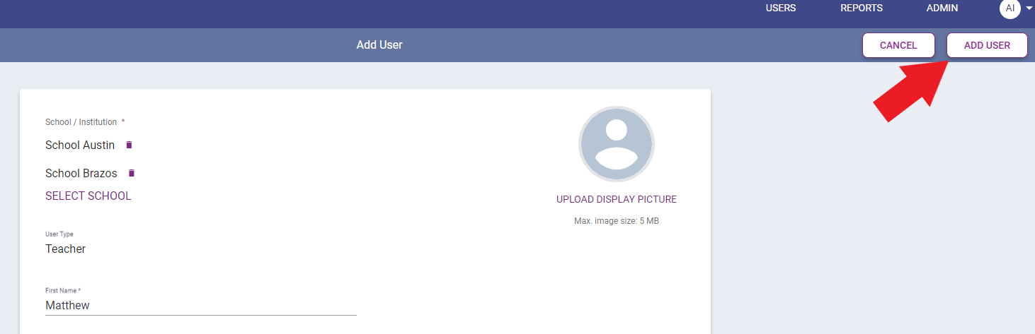 Manually Adding a User | Cengage Help