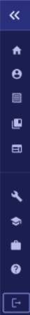 Collapsed MindTap sidebar
