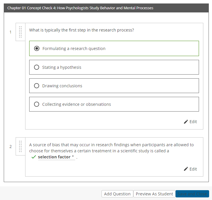 cengage assignment in progress