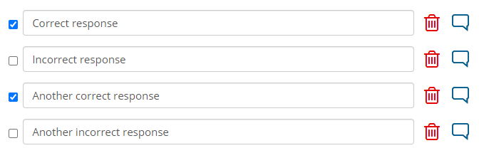 Two correct responses are selected.