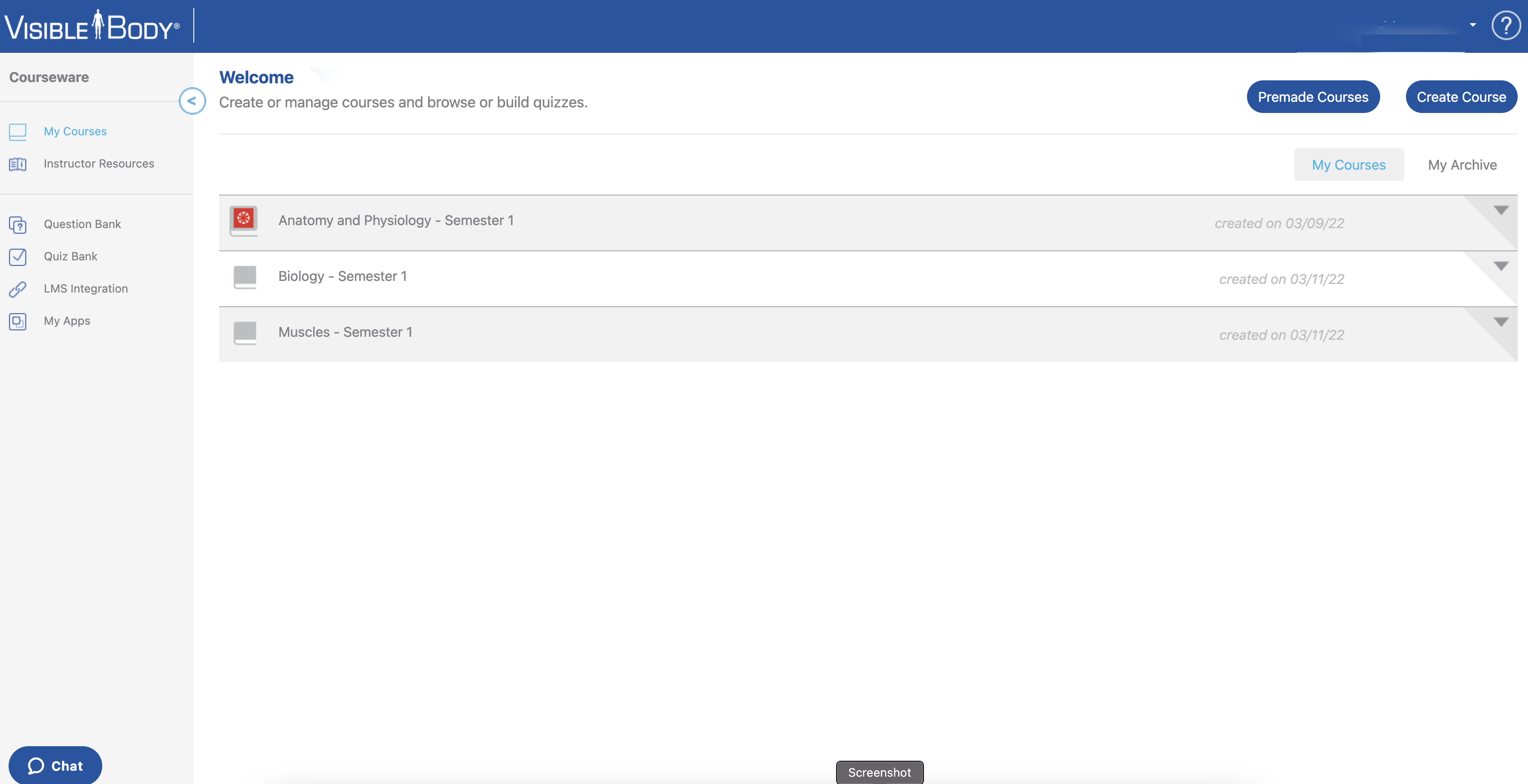 Canvas icon labels linked courses