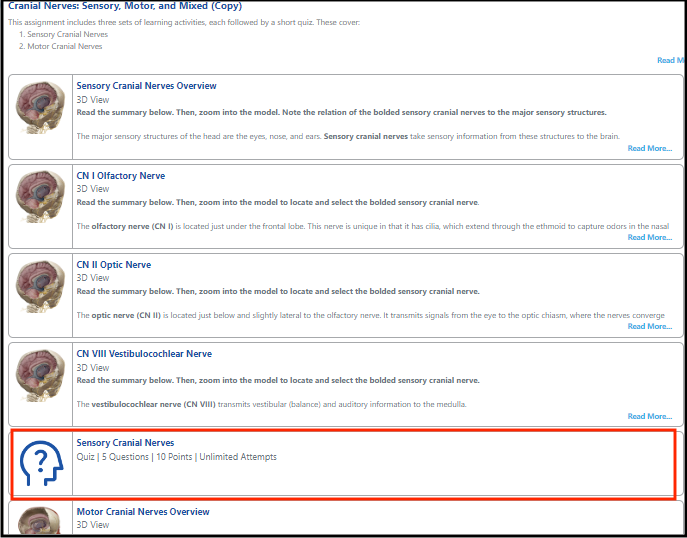 Immersive quiz with 5 questions, 10 points, and unlimited attempts